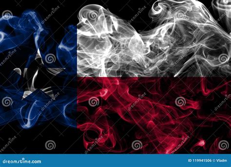 Texas State Smoke Flag United States Of America Stock Photo Image Of