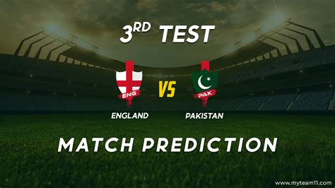 Pakistan Vs England Third Test Match Prediction MyTeam11