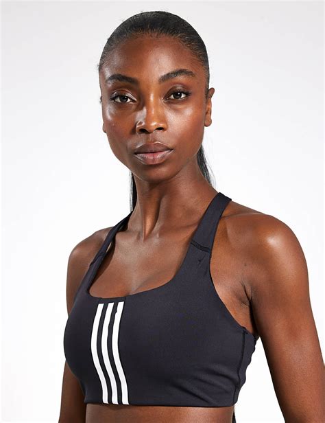 Adidas Powerimpact Training Medium Bra Black The Sports Edit