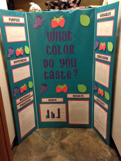 Science Fair Project Poster Board