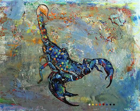 Emperor Scorpion Painting By Michael Creese Fine Art America