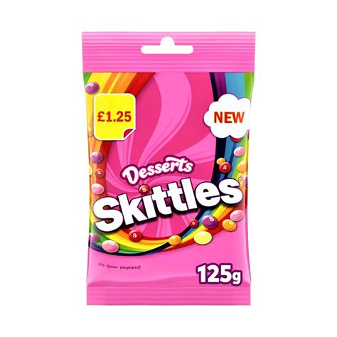 Skittles Dessert Flavoured Treat Bag 125g Happy Candy Uk Ltd