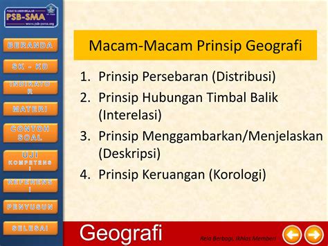 Prinsip Korologi Adalah 4