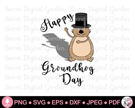 Punxsutawney Phil SVG PNG Happy Groundhog S Day Svg Groundhog Phil Svg