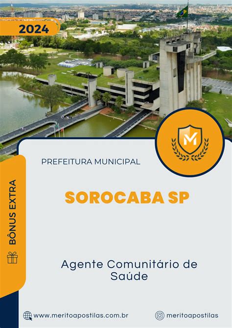 Apostila Agente Comunitário de Saúde Prefeitura de Sorocaba SP 2024