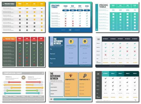 Free Comparison Chart Templates To Customize