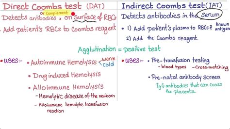 Direct Vs Indirect Coombs Test Youtube