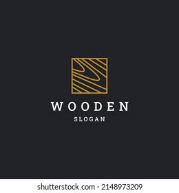 Wooden Logo Icon Design Template Vector Stock Vector (Royalty Free ...