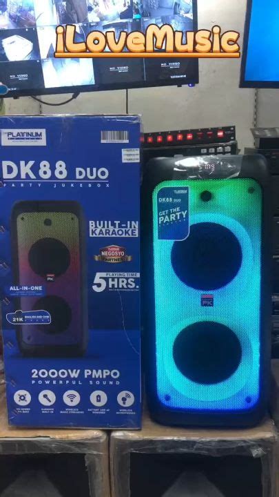 Platinum Dk Party Jukebox Speaker W Built In Karaoke Partybox And