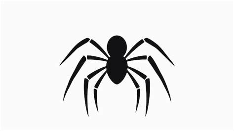 Black Spider Icon Vector Illustration Premium Ai Generated Vector