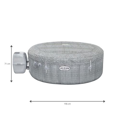 Spa Gonflable Bestway Lay Z Spa Honolulu Pour 4 6 Personnes Rond 196x71