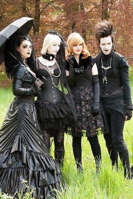 Gothic A Group Of Goths Gothic Outfits Victorian Goth Gothic Fashion