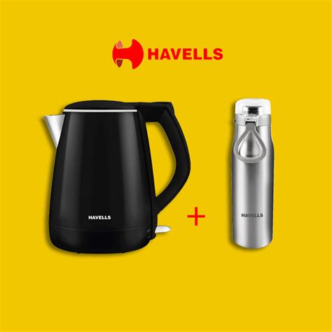 Havells Kettle Aqua Plus 1 2L Black Retail Babu Azha Pasa