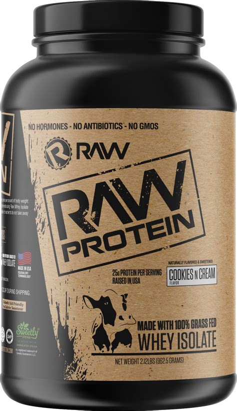 Raw Nutritions Vegan And Whey Protein Isolate Now In Cookies