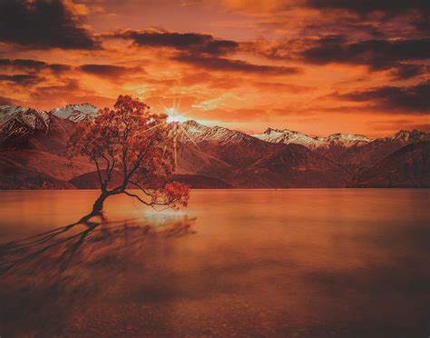 Sunset at Lake Wanaka Photograph by Kyle Barden - Fine Art America