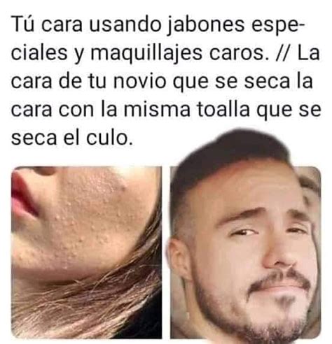 Tú cara usando jabones especiales y maquillajes caros La cara de tu