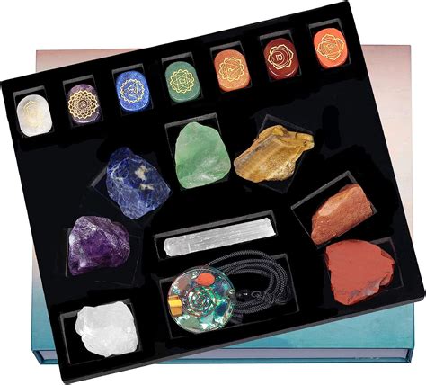 Amazon SUNYIK Natural Therapy Starter Healing Crystal Stone Kit 7