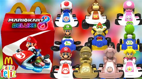 Nueva Cajita Feliz Mcdonalds Mario Kart Deluxe Colecci N Completa