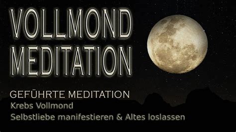 VOLLMOND Meditation Januar Krebs cancer geführte Vollmondmeditation