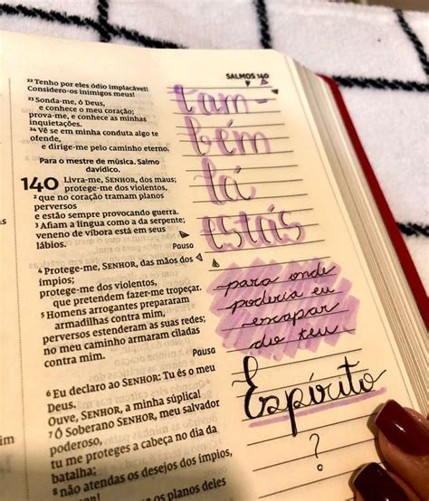 Bíblia Journaling Proposito de oração Salmos Versos cristãos