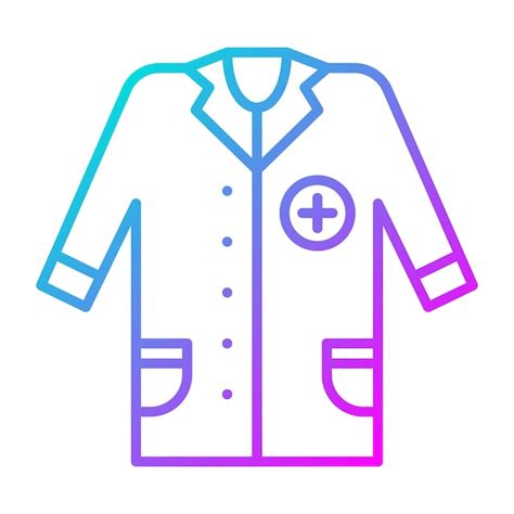 El Icono Vectorial De Doctor Coat Se Puede Usar Para El Conjunto De