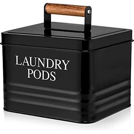 Amazon Koanessentials Farmhouse Metal Laundry Pods Container With