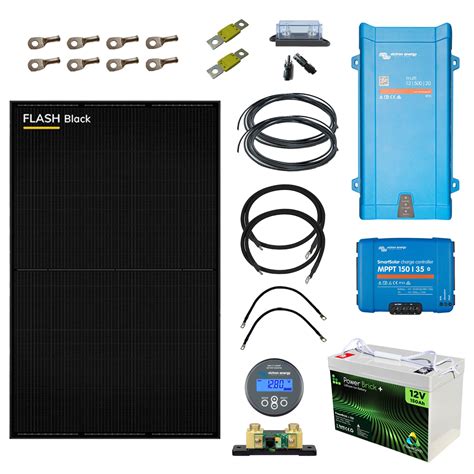 Kit solaire hors réseau autonome 500W 230V Lithium Convertisseur