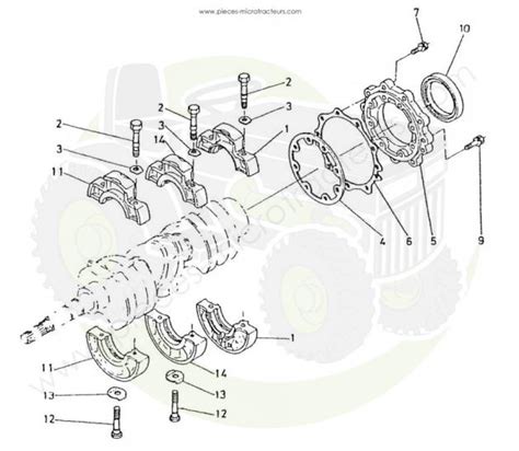 Pieces Microtracteurs Vue Clat E Pi Ces Pour Kubota B Section