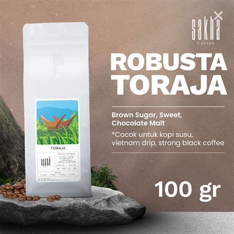 Jual Kopi Robusta Toraja Sapan Sulawesi Coffee Beans Espresso Roast