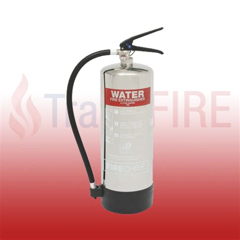 Firechief Elite 6 Litre Stainless Steel Water Extinguisher 100 1331