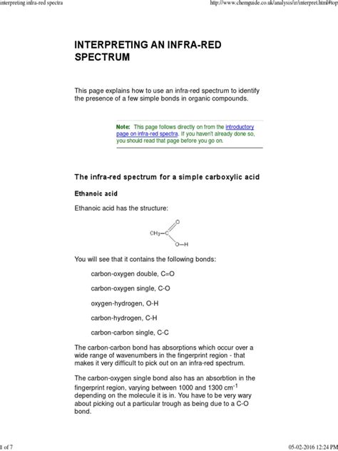 Pdf Interpreting Infra Red Spectra Dokumen Tips