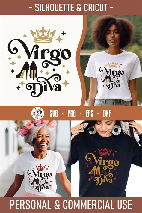 Virgo Diva Svg Virgo Birthday Svg Virgo Zodiac Svg Etsy