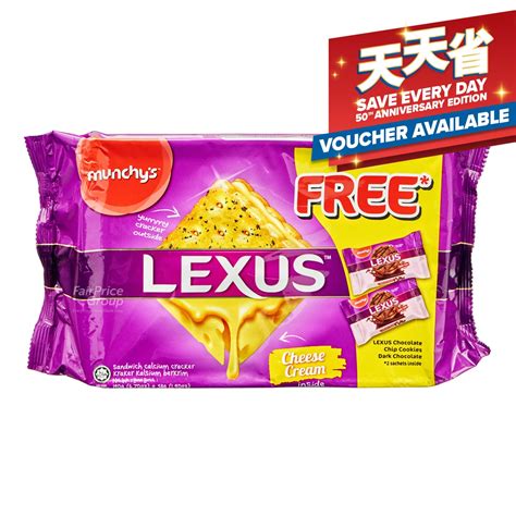 Munchys Lexus Sandwich Calcium Crackers Cheese Ntuc Fairprice