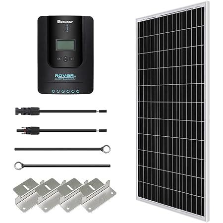 Renogy Watt Volt Monocrystalline Solar Starter Kit With A