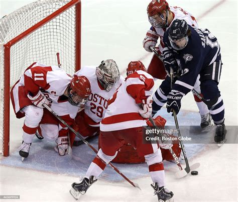 Boston University Goalie Matt O Connor Has Plenty Of Help As He Makes News Photo Getty Images