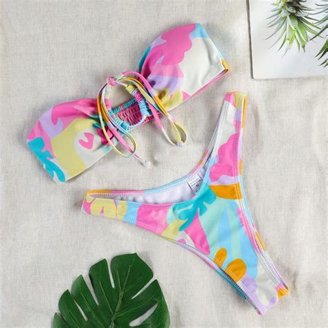 Sexy Triangle Bikini Set Miggon