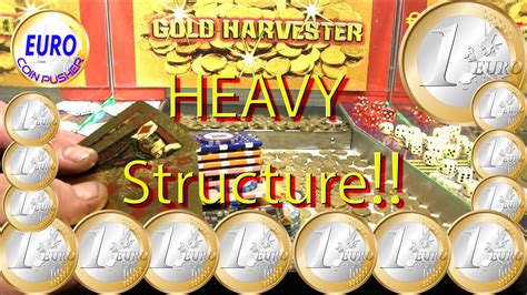 Super Heavy Structure Hard Pushing Euro Coin Pusher Episode 340