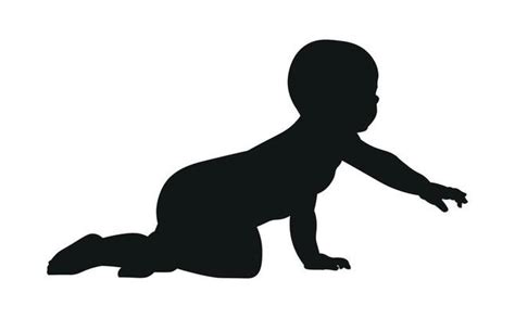 Baby Silhouette Vector Art Icons And Graphics For Free Download