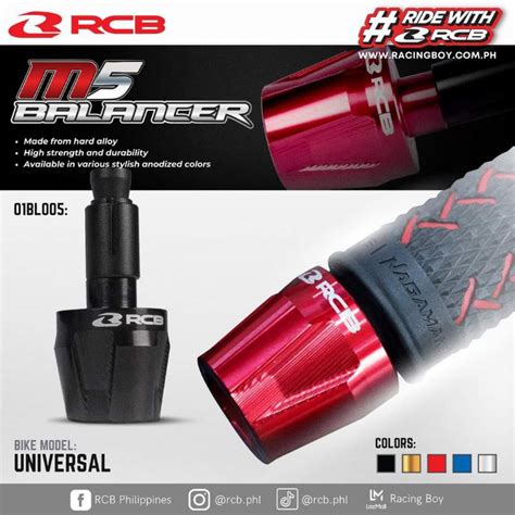 Rcb Alloy Bar End Balancer M Universal Shopee Philippines