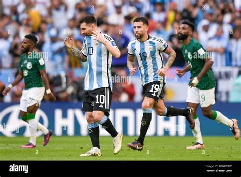 Fußball argentinien saudi arabien Fotos und Bildmaterial in hoher