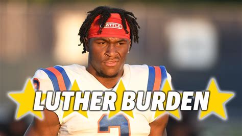 Highlights 2022 Five Star Wr Luther Burden Youtube