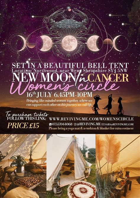 New Moon In Cancer Womens Circle Northwood Uk Shrewsbury July