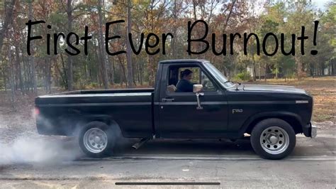 Teaching My Wife How To Do Burnouts In A 1986 Bullnose F150 With Sbf 5