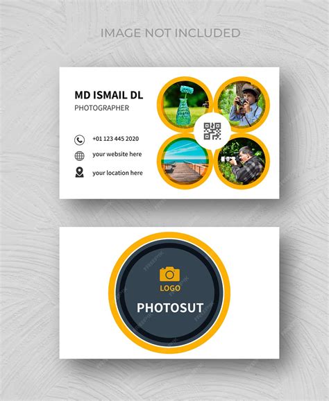 Premium Vector Abstract Photo Studio Visiting Card