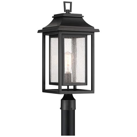 John Timberland Cecile 23 1 4 Black Box Lantern Outdoor Post Mount 7305e Lamps Plus