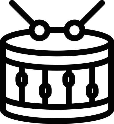 Drum Line Icon 14713626 Vector Art At Vecteezy