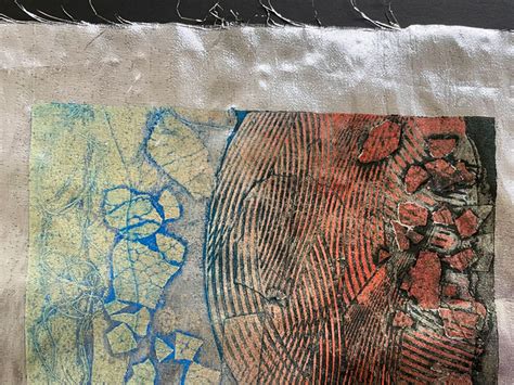 Printing Collagraphs On Textiles The Curious Printmaker