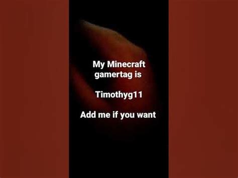 my Minecraft gamertag - YouTube