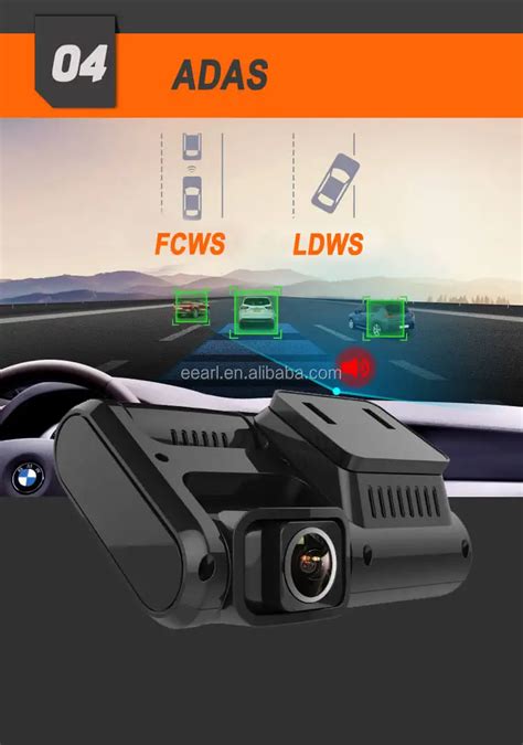 2" Novatek 96663 Dual Dash Cam 1080p Gps Tracking Wifi Adas For Uber ...