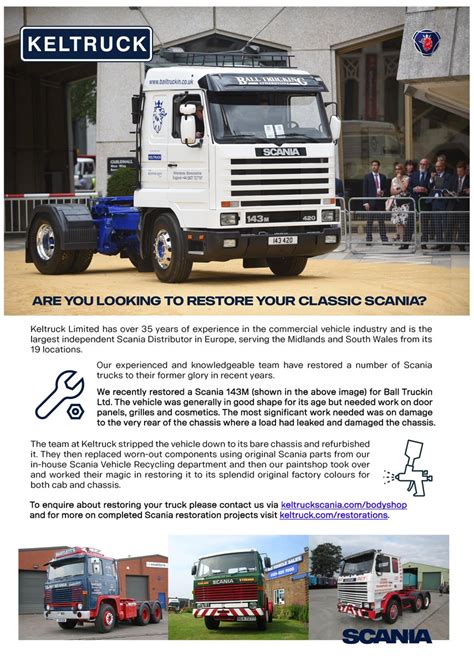 Keltruck Scania On Twitter Our 1995 Scania R143 450 V8 Streamline